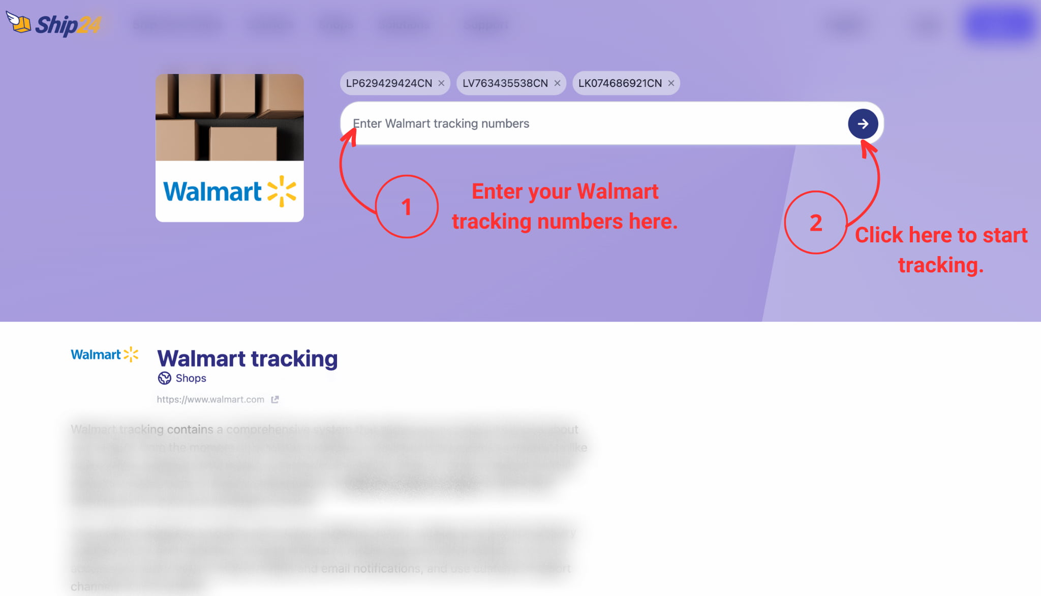 Walmart tracking on this page